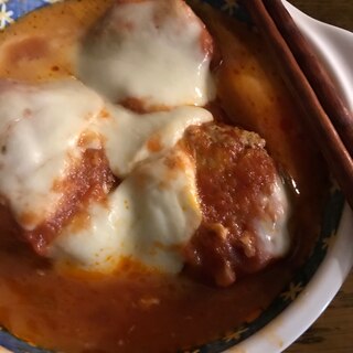 ヒハツ入りトマトハンバーグ